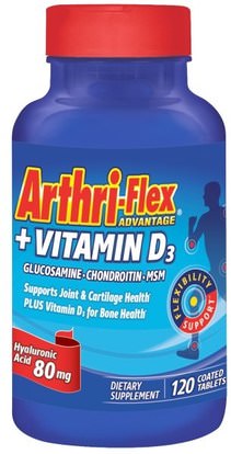 21st Century, Arthri-Flex Advantage, + Vitamin D3, 120 Coated Tablets ,المكملات الغذائية، الجلوكوزامين، الصحة، العظام، هشاشة العظام، الصحة المشتركة
