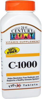 21st Century, C-1000, 110 Tablets ,الفيتامينات، فيتامين ج