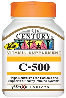 21st Century, C-500, 110 Tablets ,الفيتامينات، فيتامين ج