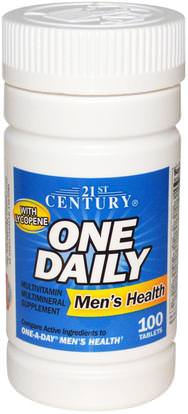 21st Century, One Daily, Mens Health, 100 Tablets ,الفيتامينات، الرجال الفيتامينات