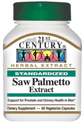 21st Century, Saw Palmetto Extract, Standardized, 60 Veggie Caps ,الصحة، الرجال