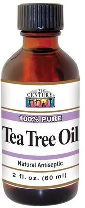 21st Century, Tea Tree Oil, 2 fl oz (60 ml) ,حمام، الجمال، الروائح الزيوت العطرية، زيت شجرة الشاي