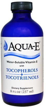 A.C. Grace Company, Aqua-E, Water-Soluble Vitamin E with Tocopherols + Tocotrienols, 8 fl oz (237 ml) ,الفيتامينات، فيتامين e