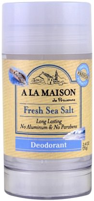 A La Maison de Provence, Deodorant, Fresh Sea Salt, 2.4 oz (70 g) ,حمام، الجمال، مزيل العرق