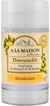 A La Maison de Provence, Deodorant, Honeysuckle, 2.4 oz (70 g) ,حمام، الجمال، مزيل العرق