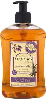 A La Maison de Provence, Hand & Body Soap, Lavender Aloe, 16.9 fl oz (500 ml) ,حمام، الجمال، الصابون