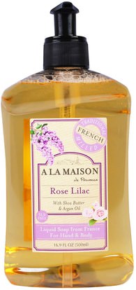 A La Maison de Provence, Hand & Body Soap, Rose Lilac, 16.9 fl oz (500 ml) ,حمام، الجمال، الصابون