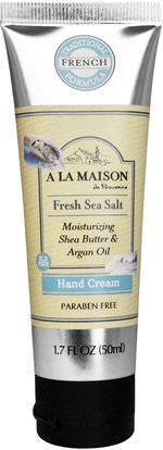 A La Maison de Provence, Hand Cream, Fresh Sea Salt, 1.7 fl oz (50 ml) ,حمام، الجمال، كريمات اليد