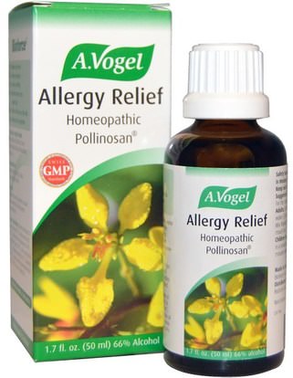 A Vogel, Allergy Relief, Homeopathic Pollinosan, 1.7 fl oz (50 ml) ,والمكملات الغذائية، المثلية، والحساسية، والحساسية