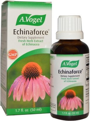 A Vogel, Echinaforce, 1.7 fl oz (50 ml) ,والمكملات الغذائية، والمضادات الحيوية، والسوائل إشنسا، سعال فوجيل والدعم المناعي