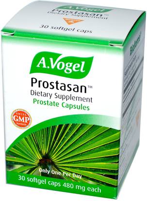A Vogel, Prostasan, Prostate Capsules, 480 mg, 30 Softgel Caps ,المكملات الغذائية، المثلية، الرجال، البروستاتا