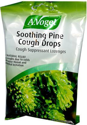 A Vogel, Soothing Pine Cough Drops, 18 Lozenges ,والصحة، والرئة والقصبات الهوائية، والسعال قطرات، وسعال فوجيل والدعم المناعي