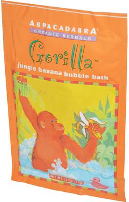 Abra Therapeutics, Gorilla Jungle Banana Bubble Bath, 2.5 oz (71 g) ,حمام، الجمال، أملاح حمام الفقاعة