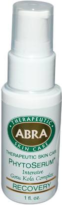 Abra Therapeutics, Organic PhytoSerum, Intensive Gotu Kola Complex, Recovery, 1 fl oz (30 ml) ,والصحة، والنساء، ودوالي الوريد الرعاية، غوتو كولا، مصل الجلد