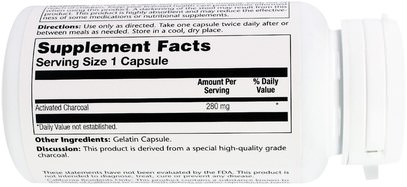 Herb-sa Solaray, Activated Charcoal, 280 mg, 90 Capsules