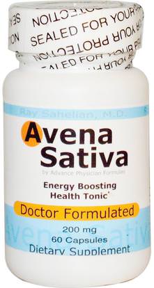Advance Physician Formulas, Inc., Avena Sativa, 60 Capsules ,الأعشاب، أفينا ساتيفا (الشوفان البري)