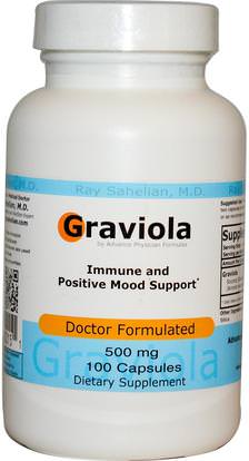 Advance Physician Formulas, Inc., Graviola, 500 mg, 100 Capsules ,الأعشاب، غرافيولا