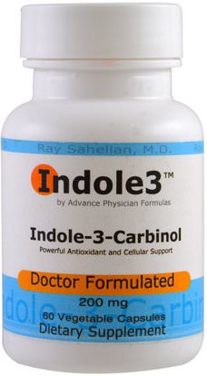 Advance Physician Formulas, Inc., Indole-3-Carbinol, 200 mg, 60 Veggie Caps ,المكملات الغذائية، مضادات الأكسدة، إندول 3 كاربينول
