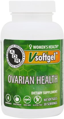 Advanced Orthomolecular Research AOR, Ovarian Health, 60 Softgels ,الصحة، المرأة