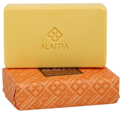 Alaffia, Triple Milled Shea Butter Soap, Sandalwood Ylang Ylang, 5 oz (142 g) ,حمام، الجمال، الصابون، العناية بالجسم