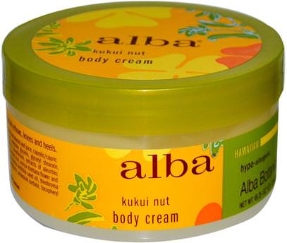 Alba Botanica, Body Cream, Kukui Nut, 6.5 oz (180 g) ,حمام، الجمال، غسول الجسم، ألبا، بوتانيكا، هويان، لين