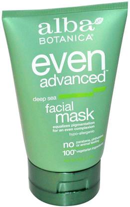 Alba Botanica, Even Advanced, Deep Sea, Facial Mask, 4 oz (113 g) ,الجمال، أقنعة الوجه، ألبا بوتانيكا حتى خط متقدم