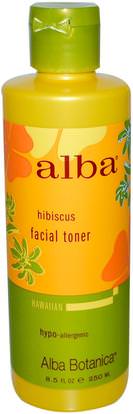 Alba Botanica, Facial Toner, Hibiscus, 8.5 fl oz (250 ml) ,الجمال، أحبار الوجه، العناية بالوجه، الجلد
