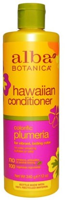Alba Botanica, Hawaiian Conditioner, Colorific Plumeria, 12 oz (340 g) ,حمام، الجمال، مكيفات، ألبا بوتانيكا هاواي خط