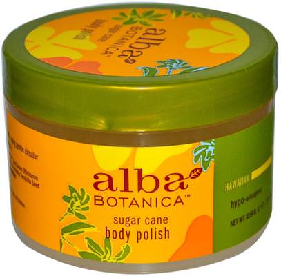 Alba Botanica, Body Polish, Sugar Cane, 10 oz (284 g) ,حمام، الجمال، بدن، الدعك، ألبا، بوتانيكا، هويان، لين