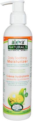 Aleva Naturals, Daily Soothing Moisturizer, 8.0 fl oz (240 ml) ,حمام، الجمال، غسول الجسم، العناية بالبشرة