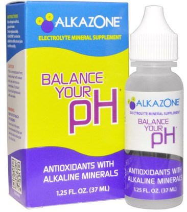 Alkazone, Balance Your pH, Antioxidants with Alkaline Minerals, 1.25 fl oz (37 ml) ,الصحة، ف التوازن القلوية