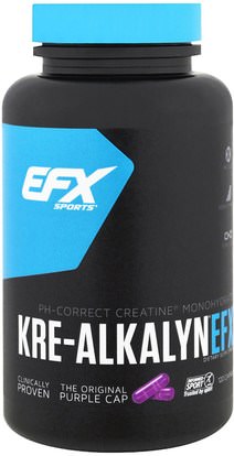 EFX Sports, Kre-Alkalyn EFX, 120 Capsules ,الرياضة، كبسولات الكرياتين، تجريب