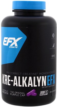 EFX Sports, Kre-Alkalyn EFX, 240 Capsules ,الرياضة، كبسولات الكرياتين، تجريب