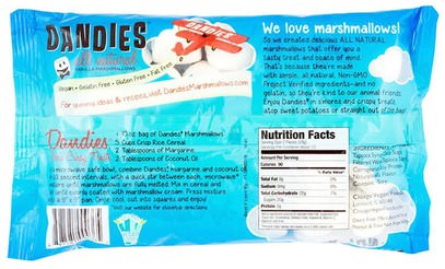 Herb-sa Dandies, All Natural Vanilla Marshmallows, 10 oz (283 g)