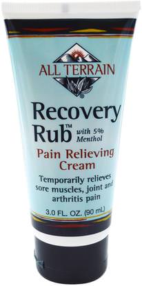 All Terrain, Recovery Rub, Pain Relieving Cream, 3.0 fl oz (90 ml) ,الأعشاب، أرنيكا مونتانا، أرنيكا، الصحة، أنتي، ألم