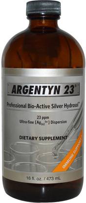 Allergy Research Group, Argentyn 23, 16 fl oz (473 ml) ,المكملات الغذائية، المعادن، المعادن السائلة، هدروسول الفضة