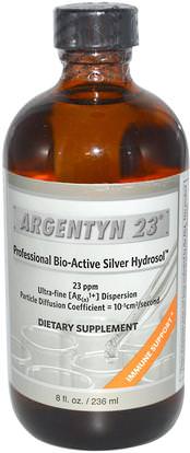Allergy Research Group, Argentyn 23, Professional Bio-Active Silver Hydrosol, 8 fl oz (236 ml) ,المكملات الغذائية، المعادن، المعادن السائلة، هدروسول الفضة