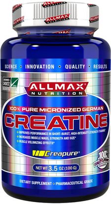 ALLMAX Nutrition, 100% Pure Micronized German Creatine, 3.5 oz (100 g) ,والرياضة، ومسحوق الكرياتين