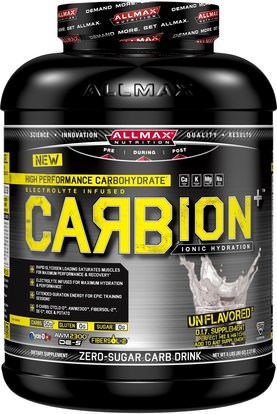 ALLMAX Nutrition, CARBion+, Maximum Strength Electrolyte + Hydration Energy Drink, Unflavored, 5 lbs (2.27 kg) ,والرياضة، تجريب