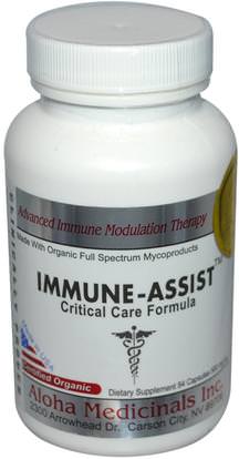 Aloha Medicinals Inc., Immune-Assist, Critical Care Formula, 500 mg, 84 Capsules ,المكملات الغذائية، كبسولات الفطر