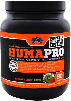 ALR Industries, HumaPro Powder, Strawberry Kiwi, 23.52 oz (667 g) ,والرياضة، والمكملات الغذائية، بروتين مصل اللبن