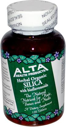 Alta Health, Herbal Organic Silica with Bioflavonoids, 120 Tablets ,المكملات الغذائية، المعادن، السيليكا (السيليكون)