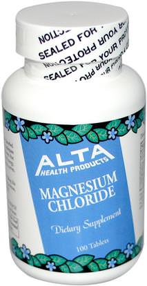 Alta Health, Magnesium Chloride, 100 Tablets ,المكملات الغذائية، والمعادن، وكلوريد المغنيسيوم