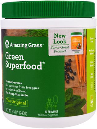 Amazing Grass, Green Superfood Original, 8.5 oz (240 g) ,المكملات الغذائية، سوبرفوودس