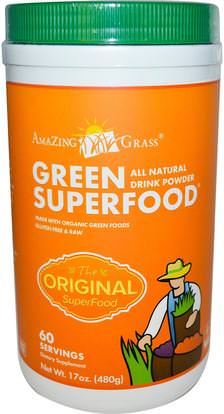 Amazing Grass, Green Superfood The Original, 17 oz (480 g) ,المكملات الغذائية، سوبرفوودس، الخضر