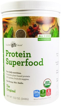 Amazing Grass, Organic Protein Superfood, The Original, 12.2 oz (348 g) ,المكملات الغذائية، سوبرفوودس