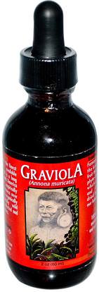 Amazon Therapeutics, Graviola, 2 oz (60 ml) ,الأعشاب، غرافيولا