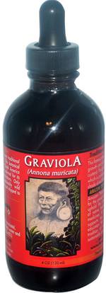 Amazon Therapeutics, Graviola, 4 oz (120 ml) ,الأعشاب، غرافيولا