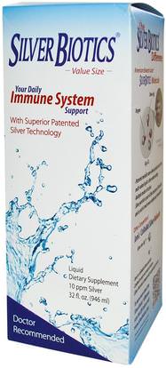 American Biotech Labs, Silver Biotics, 10 ppm Silver, 32 fl oz (946 ml) ,المكملات الغذائية، الغروية الفضة الحيوية