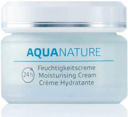 AnneMarie Borlind, Aqua Nature, 24h Moisturizing Cream, 1.69 fl oz (50 ml) ,الجمال، العناية بالوجه، الكريمات المستحضرات، الأمصال، حمض الهيالورونيك الجلد